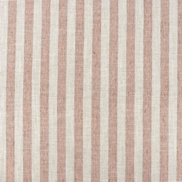 John Sankey Marlow Brick Red Striped Fabric