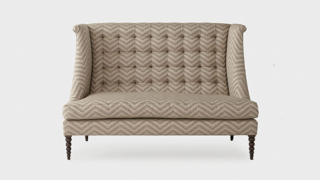 John Sankey High Back Sofa bespoke collection - font