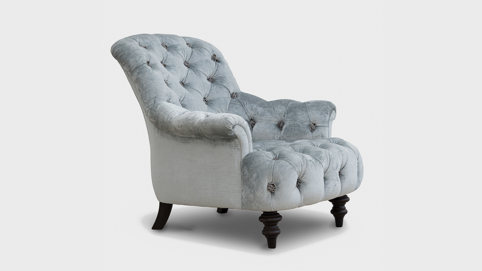 Crinoline Blue Chair Leather Rosettes John Sankey Clearance