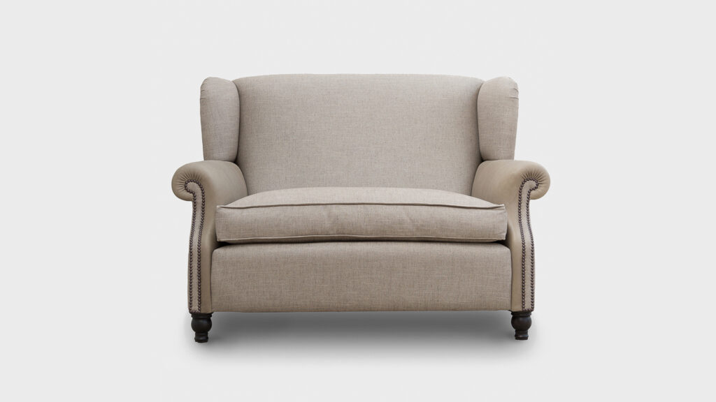 John Sankey Tosca Snuggler Sofa with contrasting piping - front