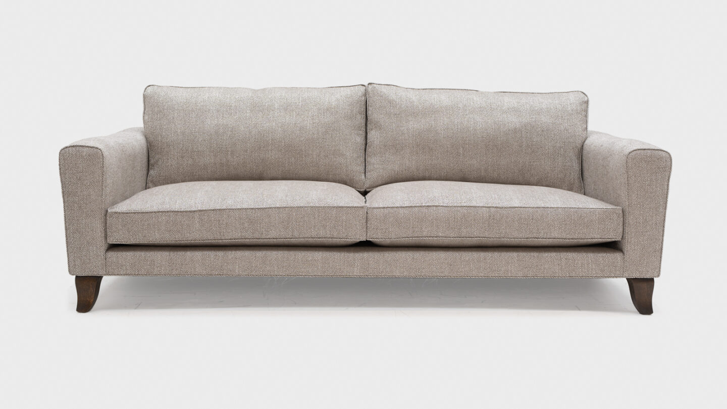 John Sankey Voltaire Classic Back Kingsize Sofa - front