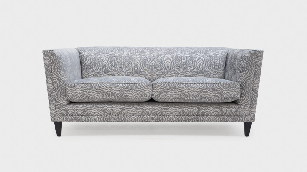 John Snakey Tuxedo Large sofa in Berber Slate - front