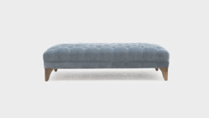 John Sankey Boothby Rectangular Buttoned Ottoman - front