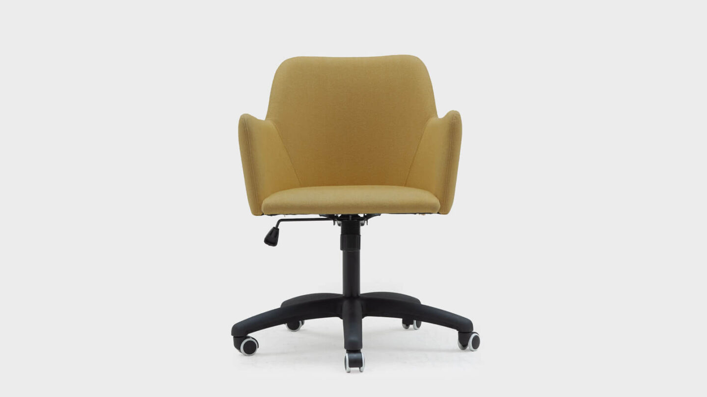 Mustard Claude Desk Chair 5Star Base John Sankey Clearance