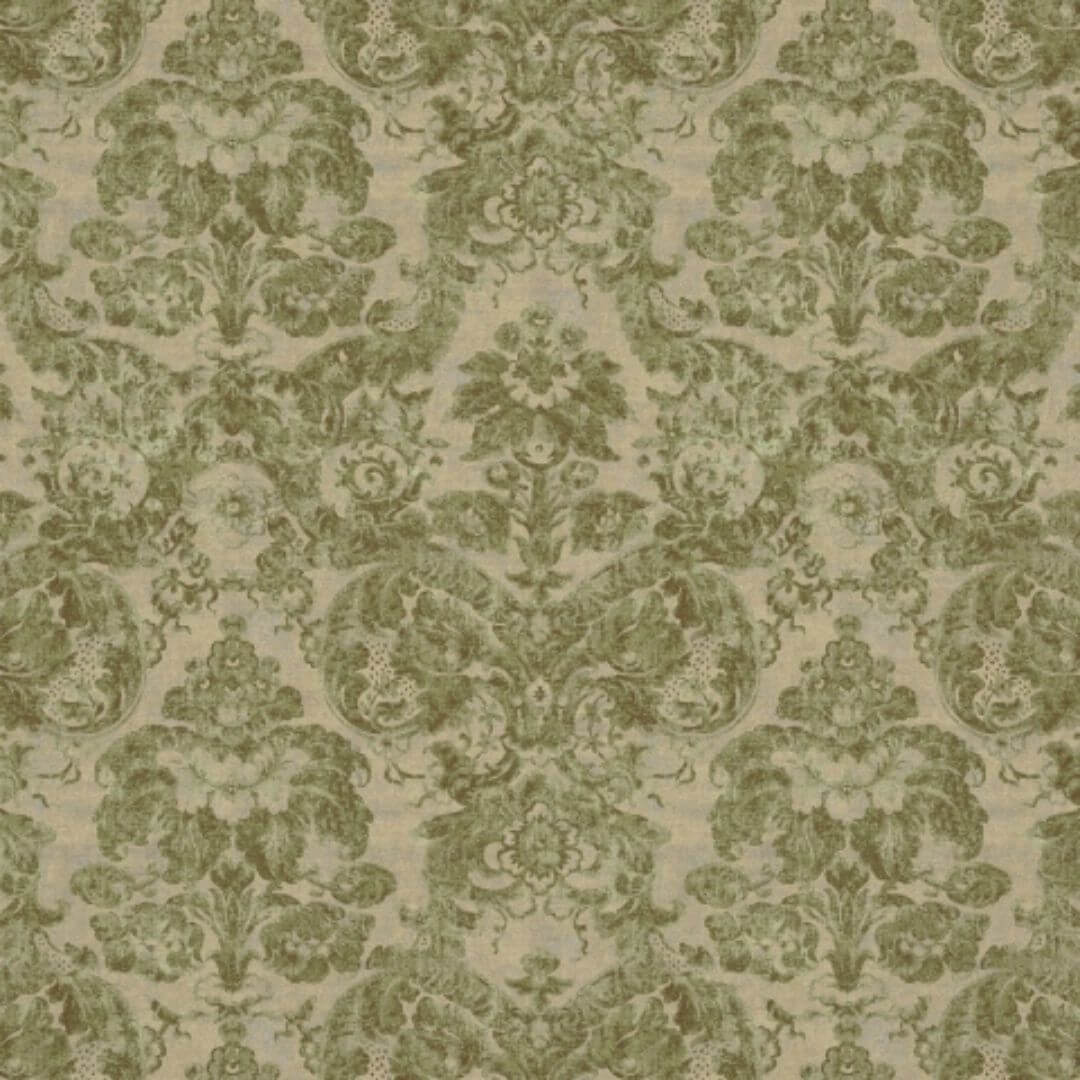 John Sankey Hatfield Moss Green Floral Print