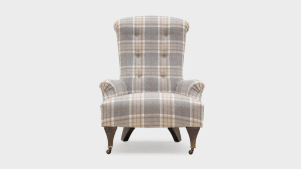 Hawthorne checked high back chair - font