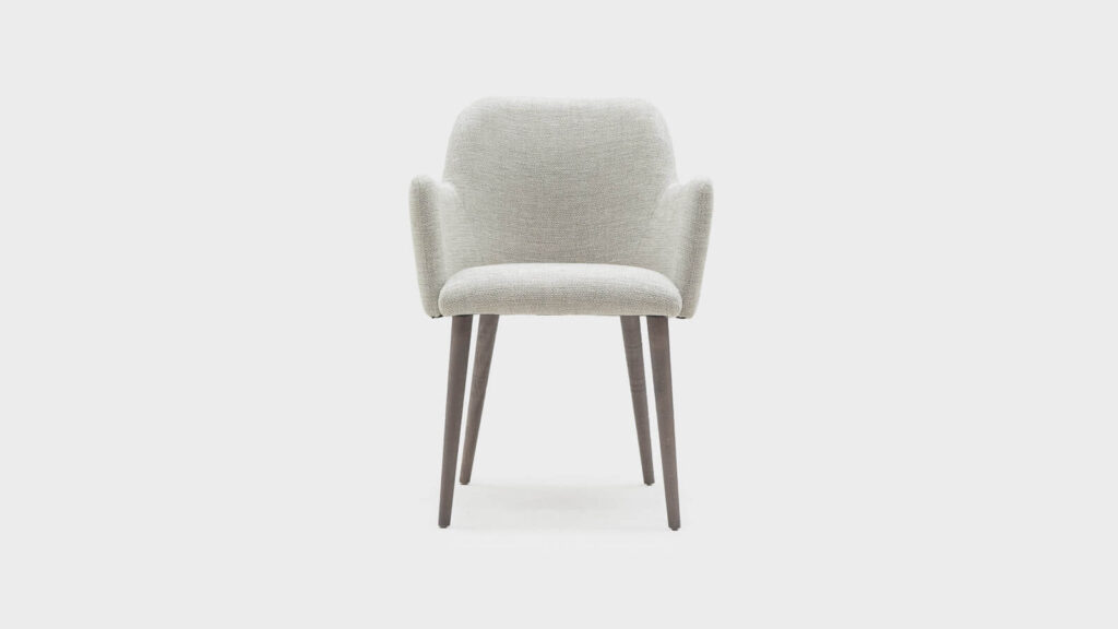 John Sankey Claude desk chair with conical legs - front