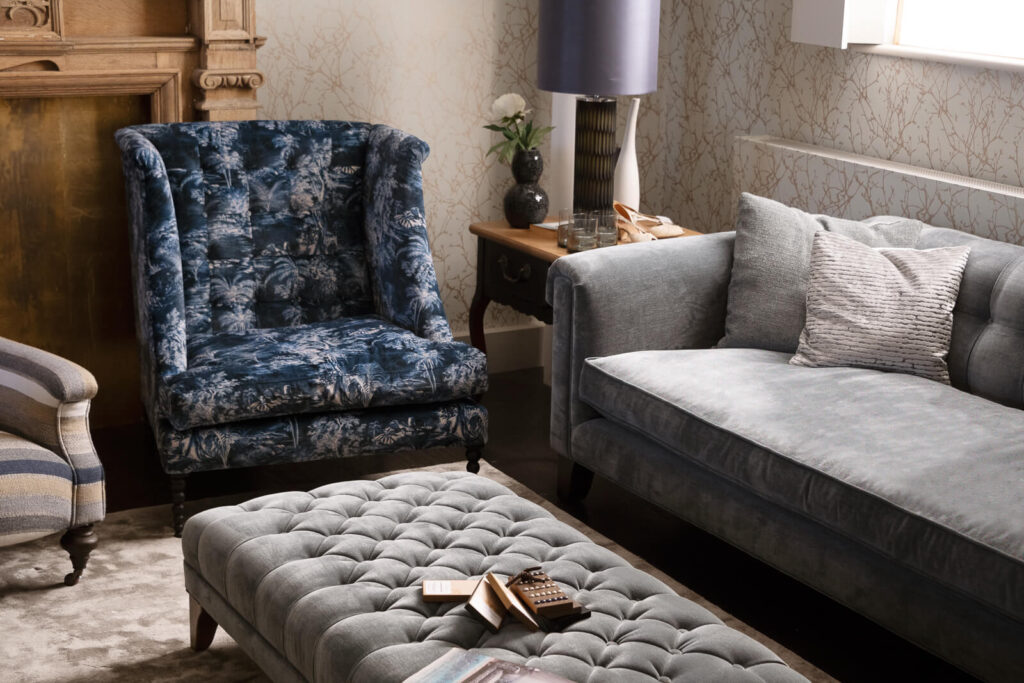 Visit John Sankey's beautiful showroom for exquisite sofas chairs and ottomans