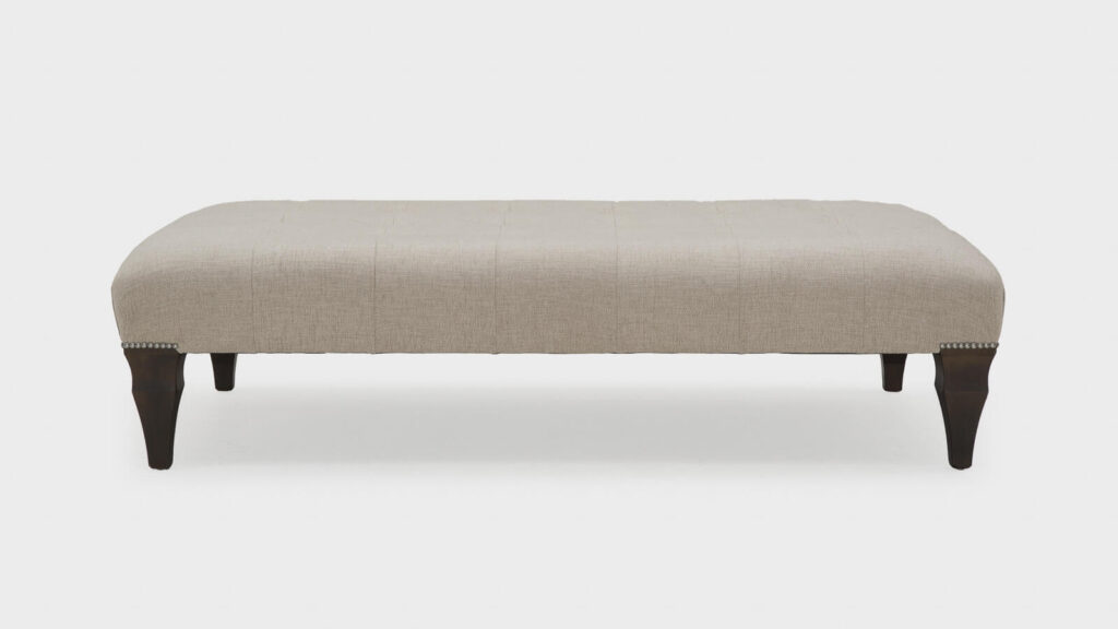 Large Rectangular Indented Ottoman