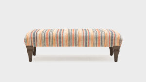 Small Plain Rectangular Ottoman - Front