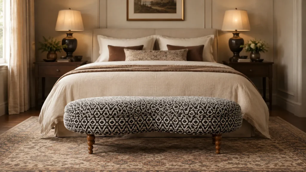 Clover Large Footstool Emilys Maze-Feature Img1