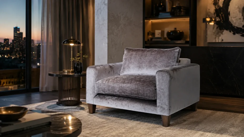 Voltaire Loveseat Sofa-Feature Img1