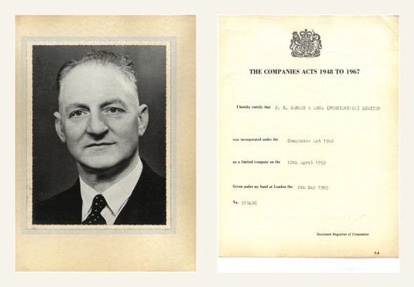 john h sankey with certificate